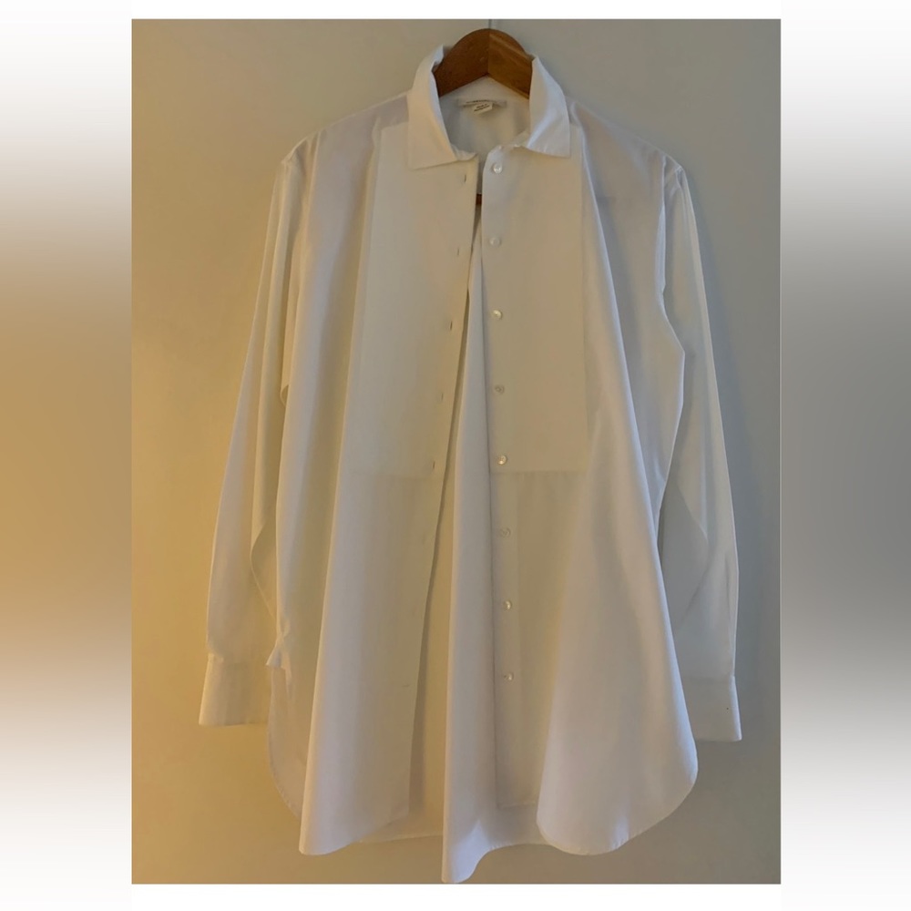 Celine White Button-Up Blouse